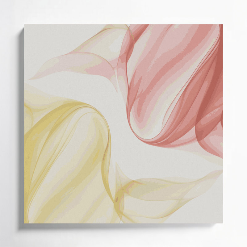 Gradient abstrait 77, toile beige, H 12 po x l 12 po