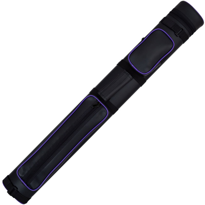32" Black and Purple Vinyl Pool Cue Case