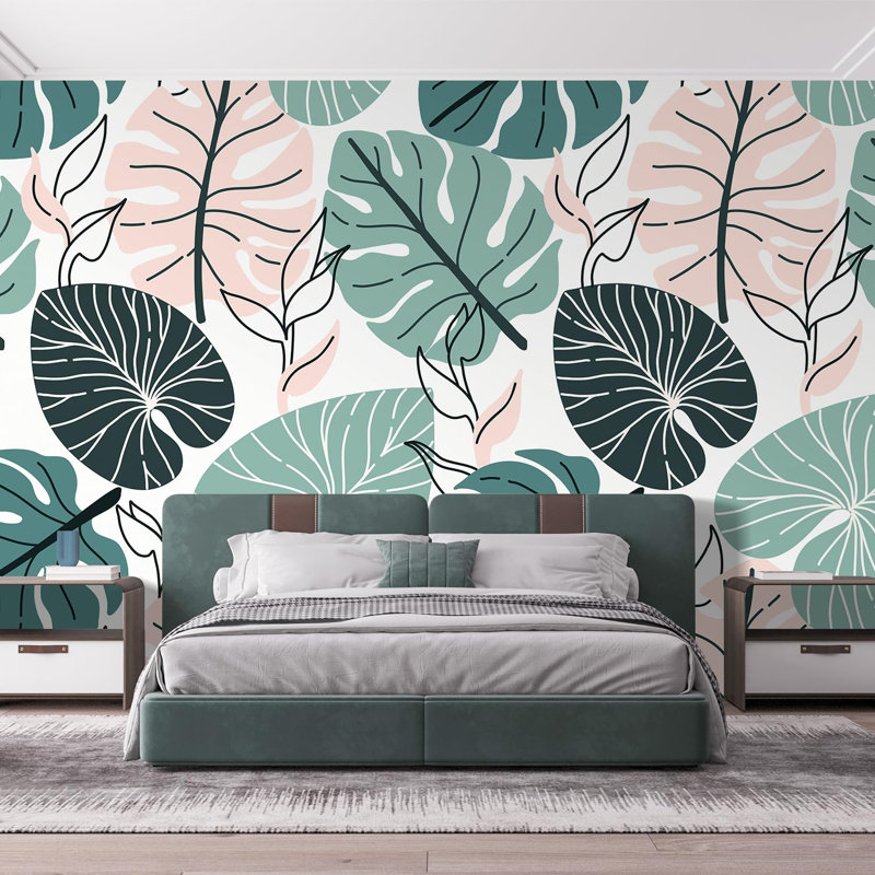 Peel & Stick Floral Border, 120" L x 192" W