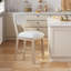 Tabouret de bar rembourré en bois massif-1133555714