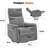27'' W Manual Recliner Swivel Rocker Recliner With Massage And Heat-894112015