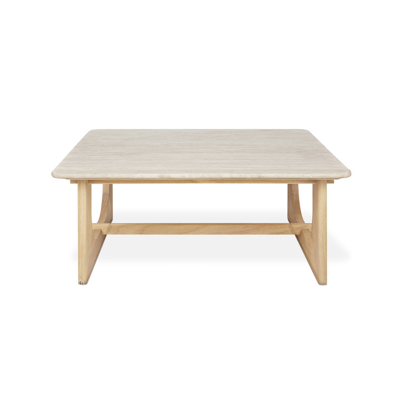Portico Square Coffee Table, White Oak