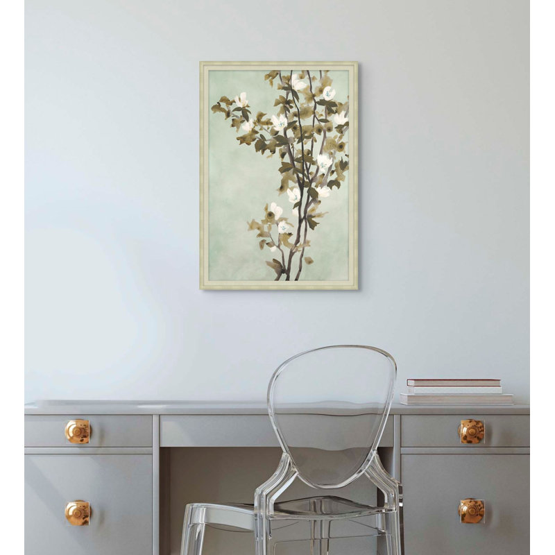 Blossoms In Mint 1 Print by Studio L57 Affinity, 24.75" H x 17.75" W