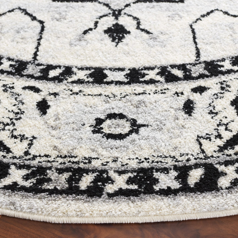 Chun Tulum Performance Oriental Rug, Round 6'7"