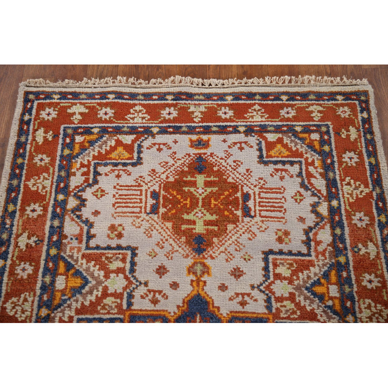Tapis traditionnel indien à motif géométrique 3 x 5