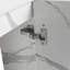 Meuble-lavabo mural 16 po avec lavabo en céramique et porte d'armoire à fermeture en douceur, pour petite salle de bain
