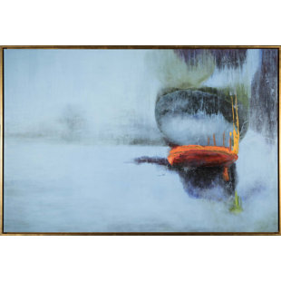 «Blue Abstract» par Yaffa G - Impression sur toile