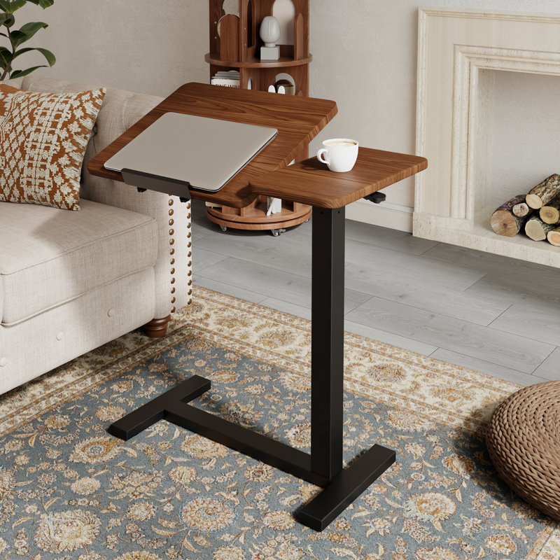 Restful Adjustable Angle Reading End Table, Brown