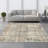 Luxurious Cotton Area Rug, 4.6 x 7.2 ft | 100% Cotton, 1200 g/m², 0.3 in Pile Height | Antibacterial, Non-Slip PVC Underside, Machine Washable | Elegant Mink, Green & Grey Design | Perfect for Living Room & Bedroom-112936870