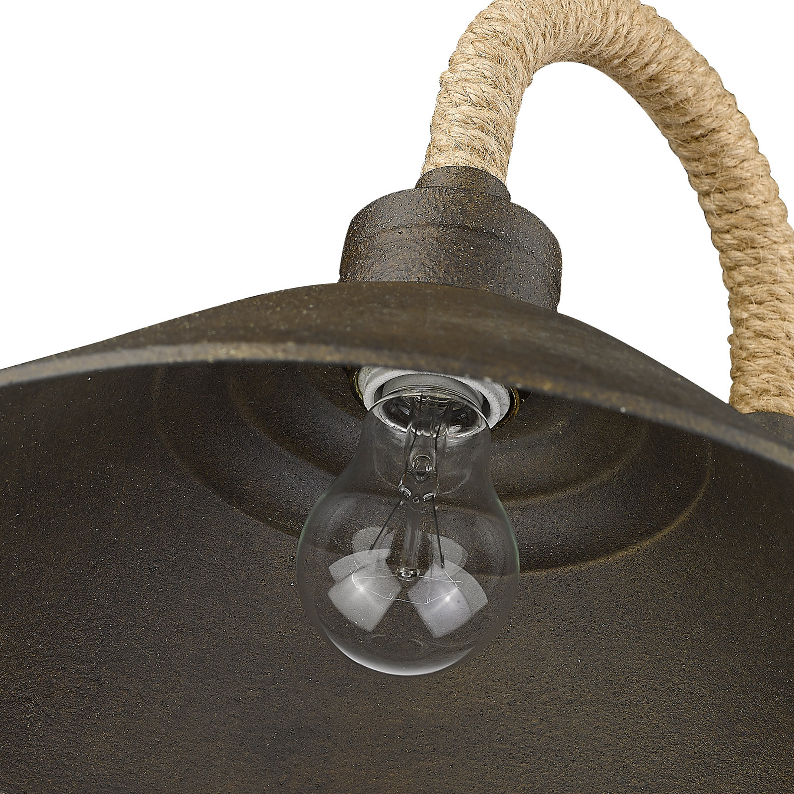 Reesie Single Light Steel Dimmable Spotlight, Dark Rust