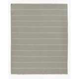 Hand Tufted Striped Area Rug in Blue