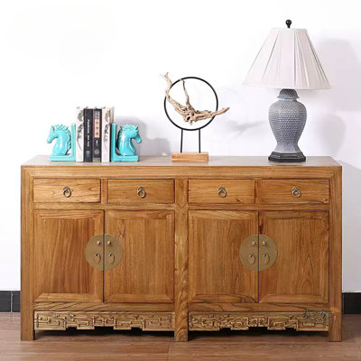 Armoire d'appoint en bois massif Elm