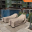 Housse pour support à bûches Monterey de Modern Modern, l 96 po x l 24 po x H 42 po, noir-1225278077