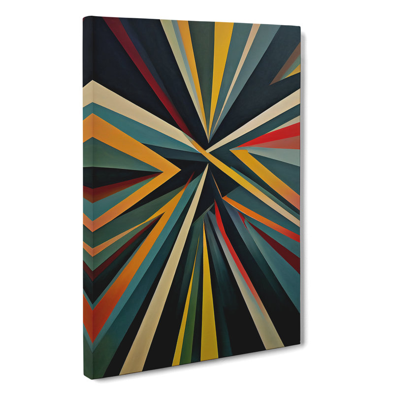 XV1022-3622X Powerful Abstract Art - Print, No Matte, 50cm H x 35cm W, Wrapped Canvas