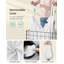 Panier à linge, 29 gallons (110L) Panier à linge, panier à linge pliable, doublure amovible et lavable, structure en fil métallique, pour salle de bain-1898692091