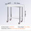 Table de travail commerciale en acier inoxydable de 30 x 18 x 34 pouces avec tablette réglable et frein à 4 roues pour différentes fonctions de cuisine