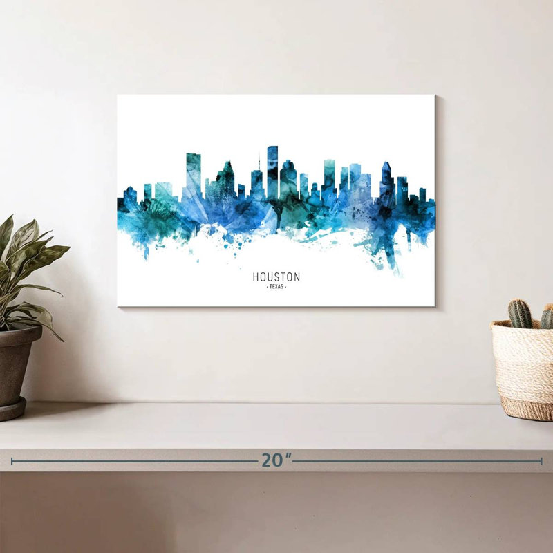 Ravi Houston Texas Skyline VII, H 8 po x l 12 po