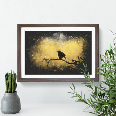 Bird at Sunset - Framed Print