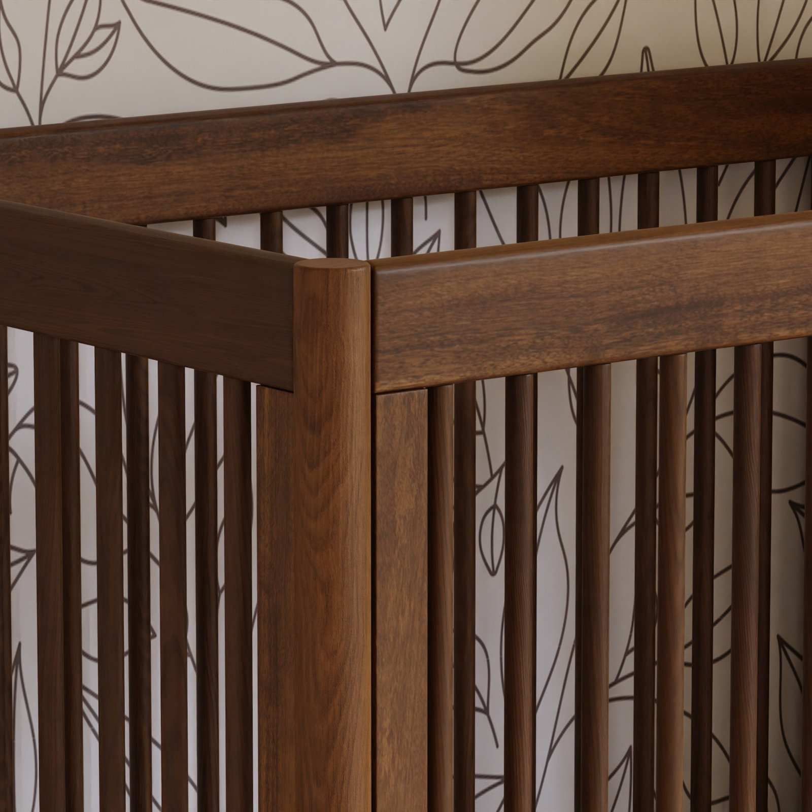 Gelato Toddler Bed Rail, Natural Walnut
