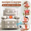 Fauteuil inclinable électrique surdimensionné avec massage et chaleur - siège large, soutien robuste, confort quotidien