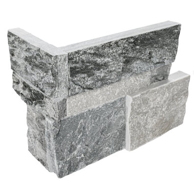 Stonecrest 9 in. x 18 in. Split Face Natural Stone Ledger Corner Wall Tile