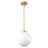 1 - Light Glass Globe Pendant Lights