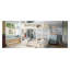 Lit superposé double avec lit gigogne, structure en bois de style automobile beige et blanc