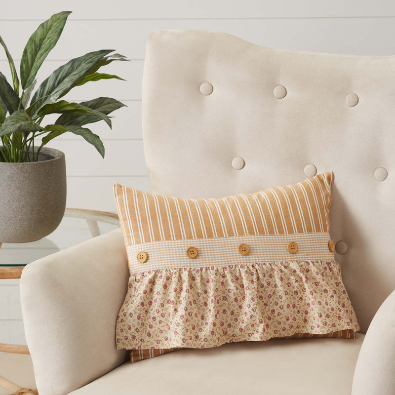 Cotton Reversible Throw Pillow