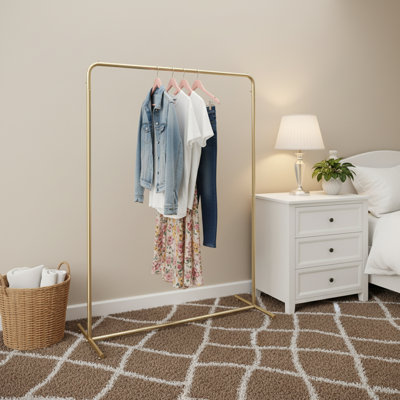 Lexianna 47.2'' Metal Freestanding Clothing Rack