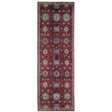One-of-a-Kind 3'10" X 11'5" Hand Knotted Area Rug
