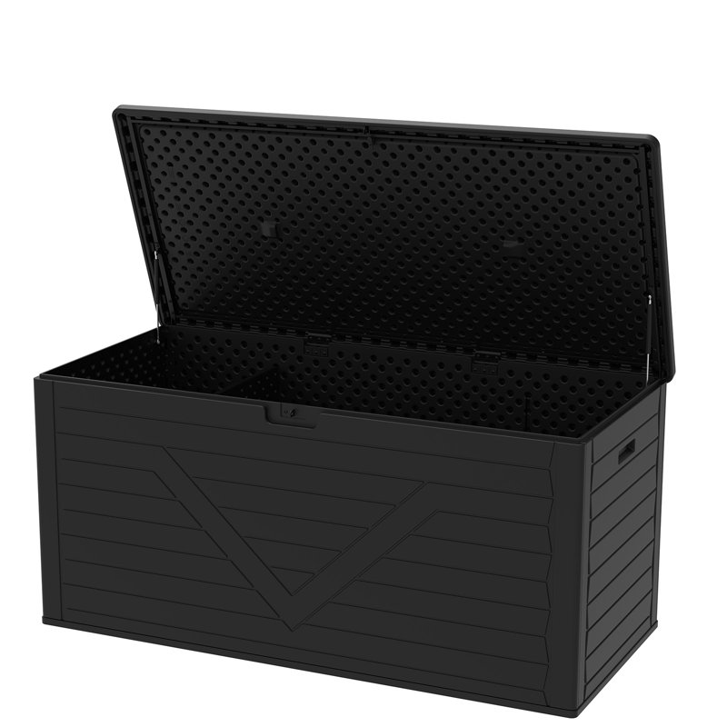 260 Gallons Resin Waterproof Lockable Deck Box