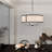 6 - Light Dimmable Drum Chandelier-70048063