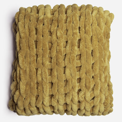 Jeté tissé en chenille doré Donna