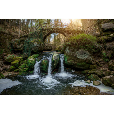 Beautiful Countryside Waterfall by Lorado - No Frame Art Prints on Canvas