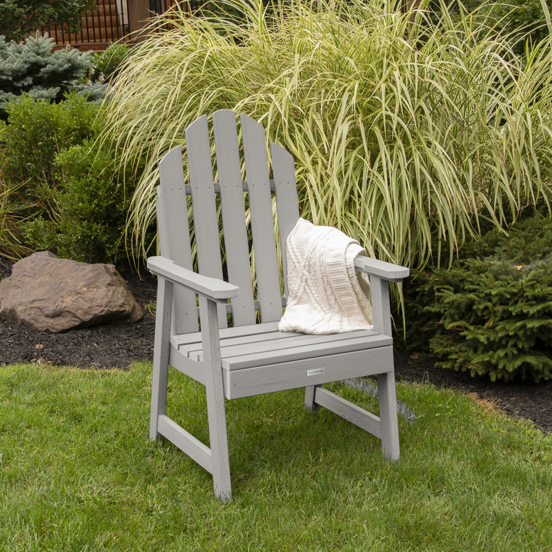 Chaise Adirondack en plastique / résine Rialto, Gris havre