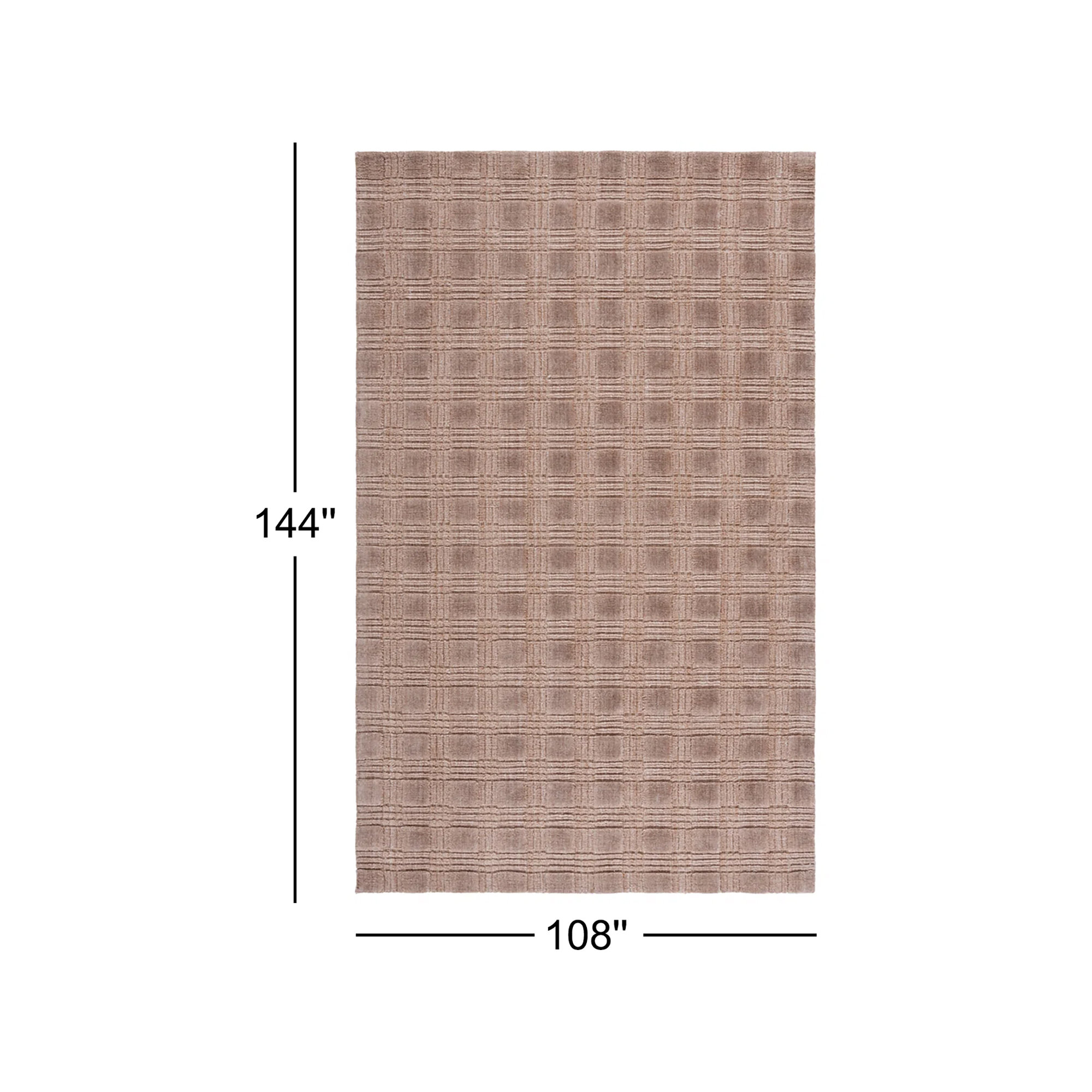 Plaid Hand-Loomed Performance Area Rug, Rectangle 9' x 12'