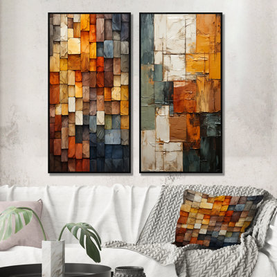 Hardedge Art Earthy Euphony I "Hardedge Art Earthy Euphony I" 2 - pièces sur