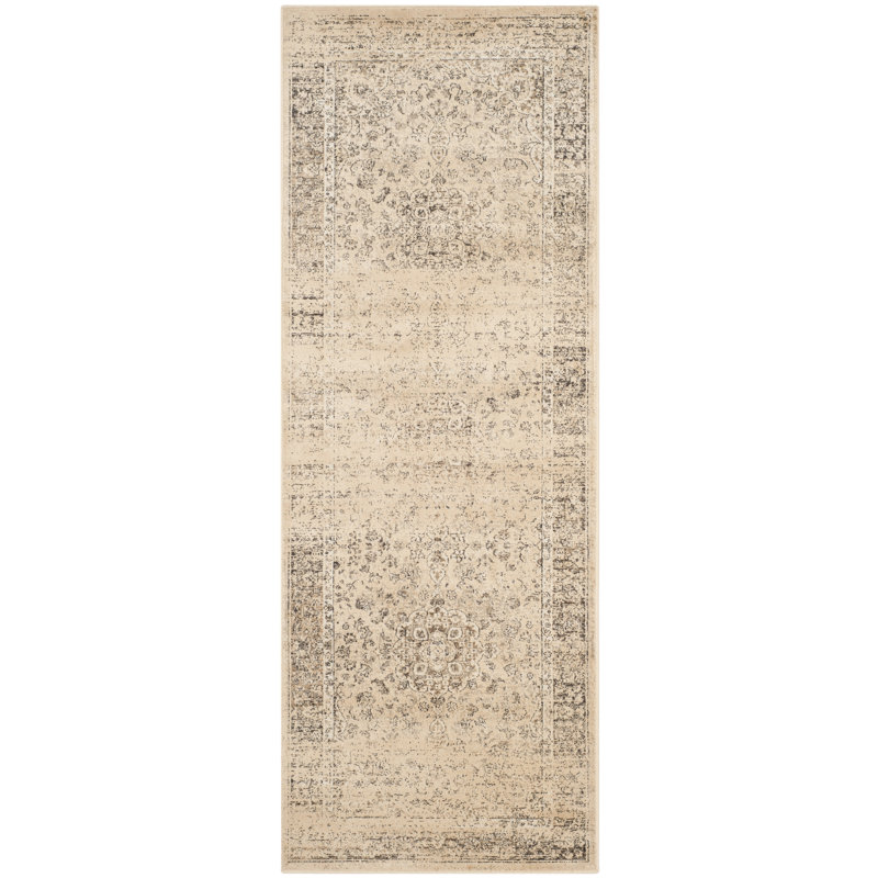 Evanoff Abstract Beige Area Rug, Runner 2'2" x 6'