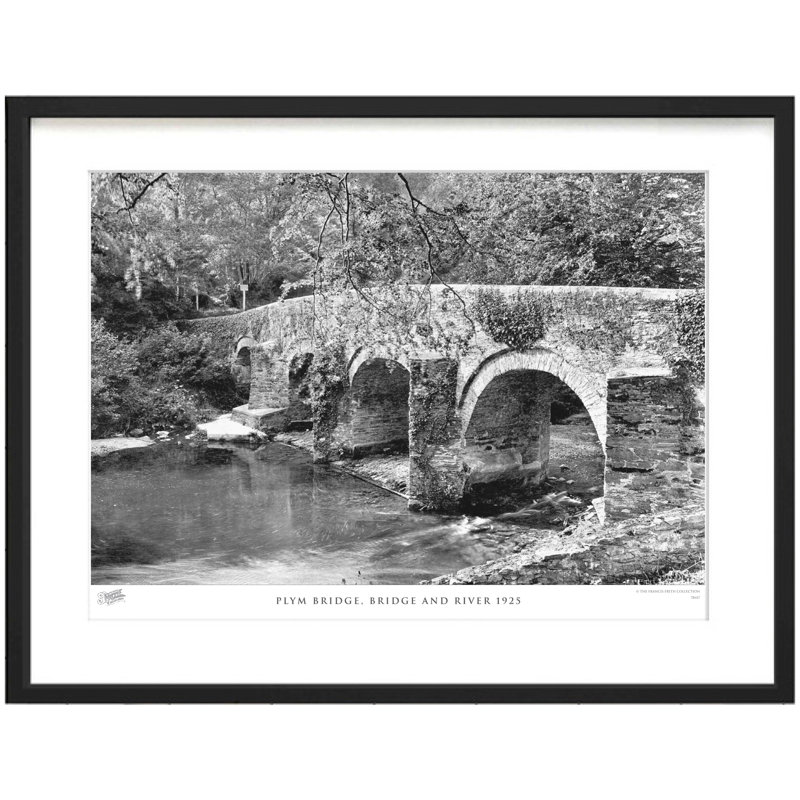 Plym Bridge, Bridge And River 1925 by Francis Frith - Single Picture Frame Print, 45cm H x 60cm W x 2.3cm D
