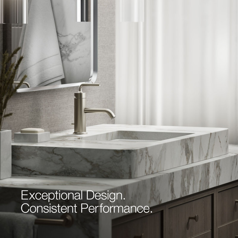 Purist Single Hole Bathroom Faucet, Vibrant Brushed Nickel