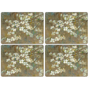 Pimpernel Dogwood In Spring Placemats 15.7 X 11.7" (Set of 4)