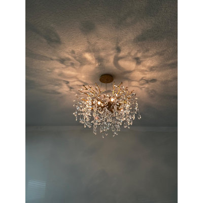 Grand lustre moderne en cristal Glam Chandelier