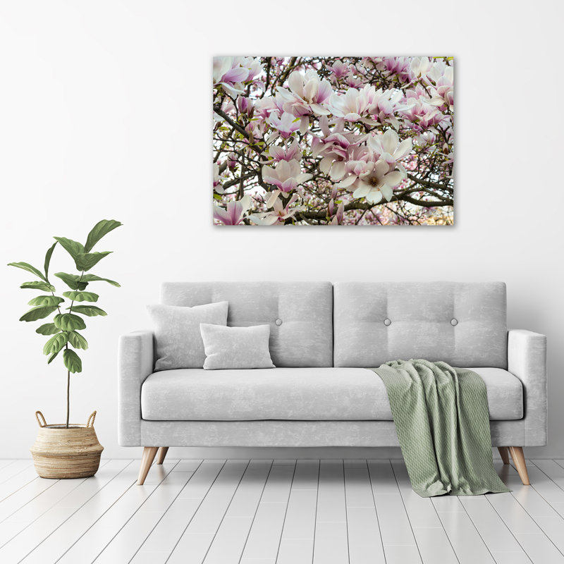 Magnolia Flowers - Wrapped Canvas Print