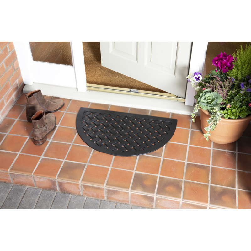 Kern Non-Slip Indoor Doormat, Semi-Circle 45 x 75cm