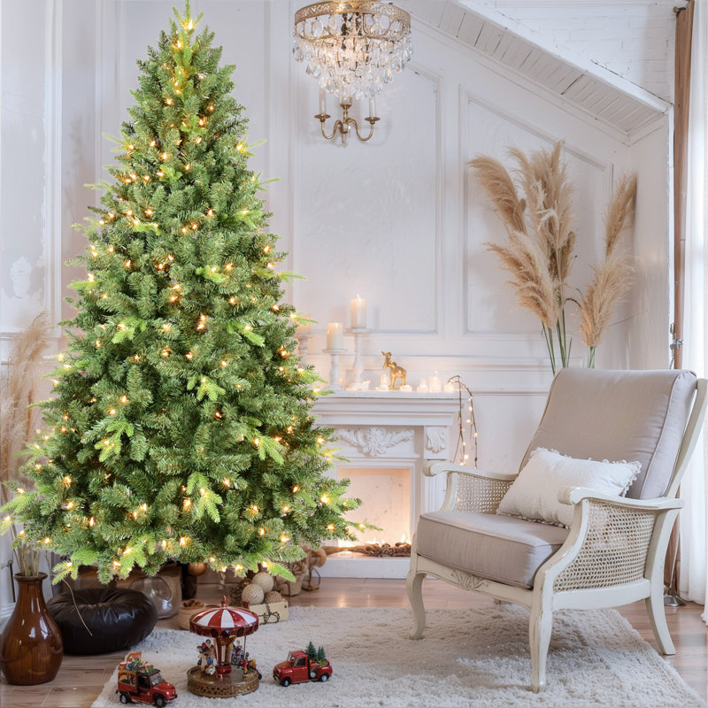 Arbre de Noël illuminé 4 pi, Blanc chaud, Illuminée