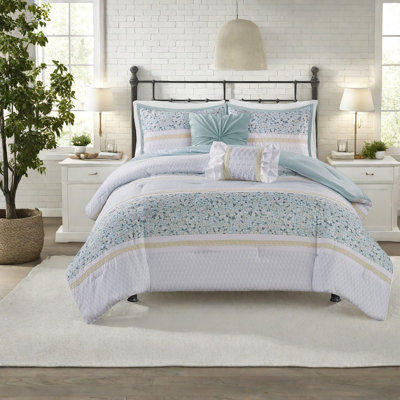 Piece Seersucker Bedding Sets, King Cal King Farmhouse Bedroom