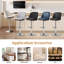 Deboroh Swivel Upholstered Adjustable Height Counter Stool 26" to 34"-1114649329