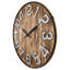 Aberdeen 20-Inch Wooden Wall Clock With Metal Numbers