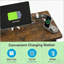 Table d'appoint, table de bout avec roues et station de charge