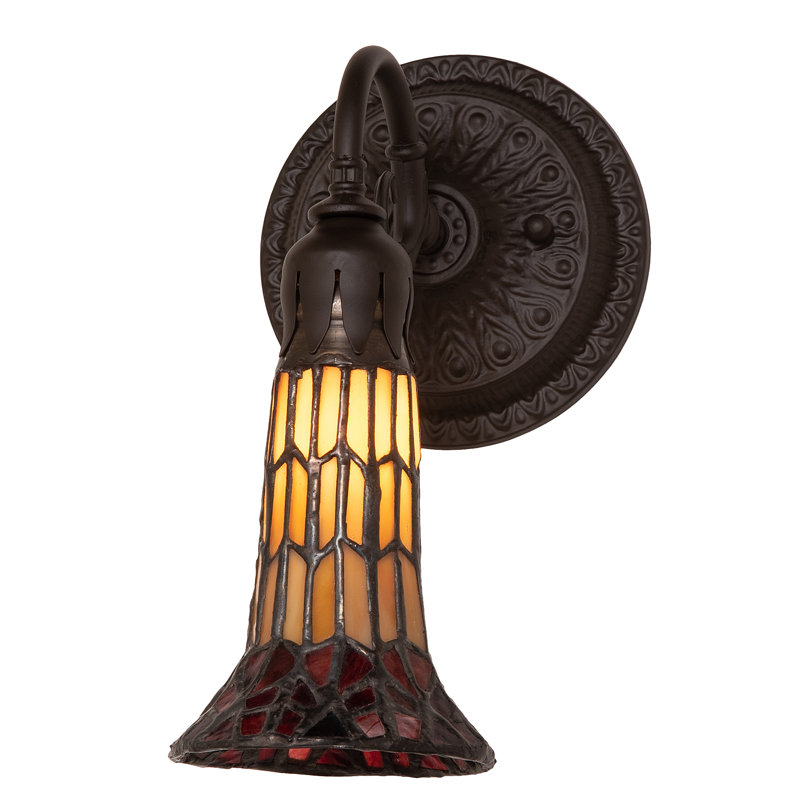 Gazon 1 - Light Armed Sconce, Beige/Red